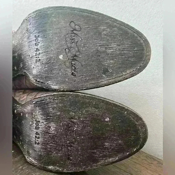 EUC Miss Macie Goodness Gracious Open Toe Lace Up  Booties Womens size 7.5 - Picture 11 of 12